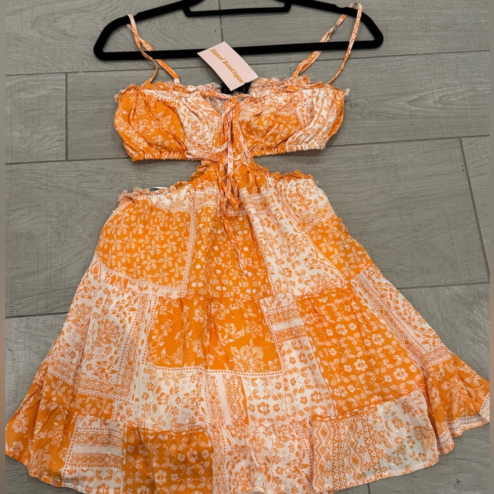 Orange Sun Dress - Hazel Boutique